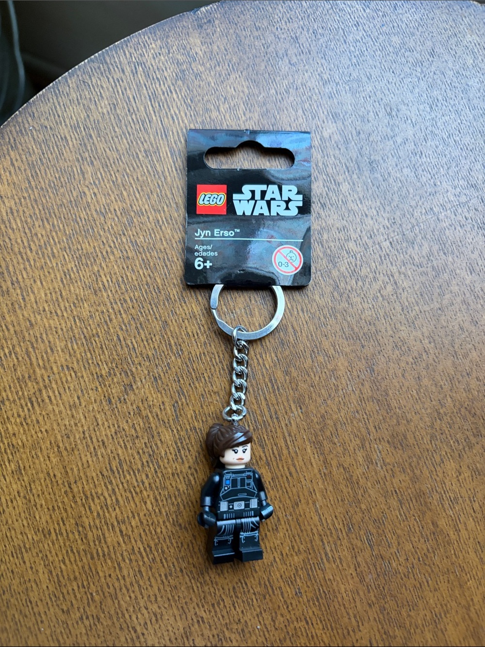 LEGO Star Wars Jyn Erso Keychain - Black and Brown